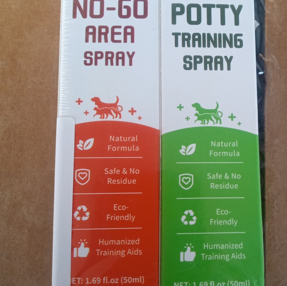 Ruidehut Dog Potty Training Spray+ Dog No Go Area Spray 1.58 FL Ounce Each.